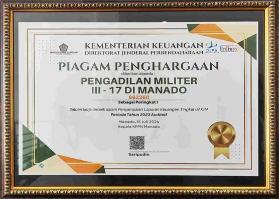 ANUGERAH MAHKAMAH AGUNG RI