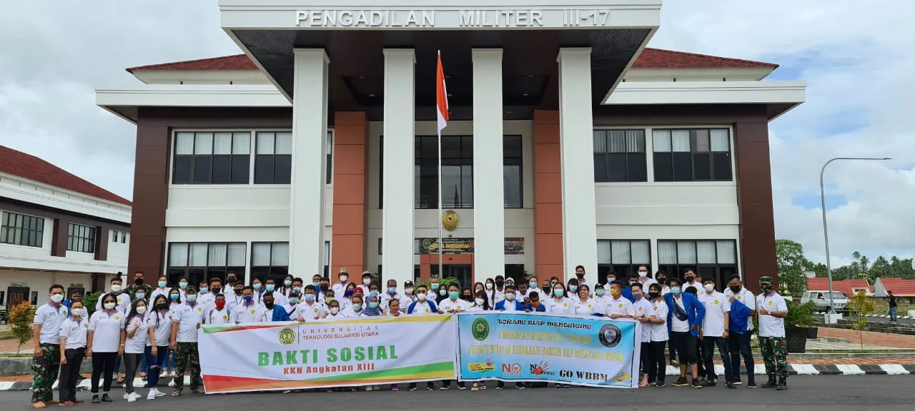 Pengadilan Militer III-17 Manado Bersama UTSU Melaksanakan Bakti Sosial