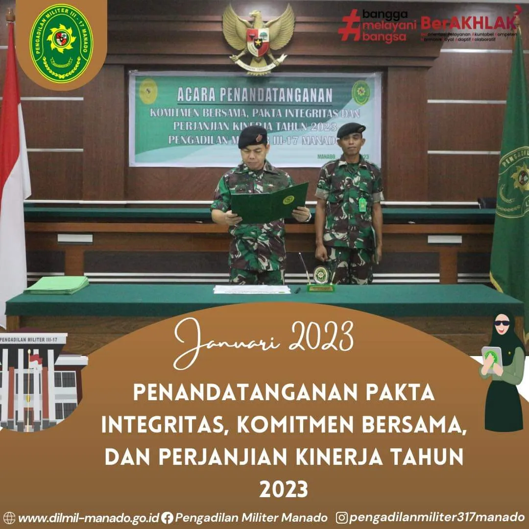 Penandatanganan Pakta Integritas ,Komitmen Bersama dan Perjanjian Kinerja