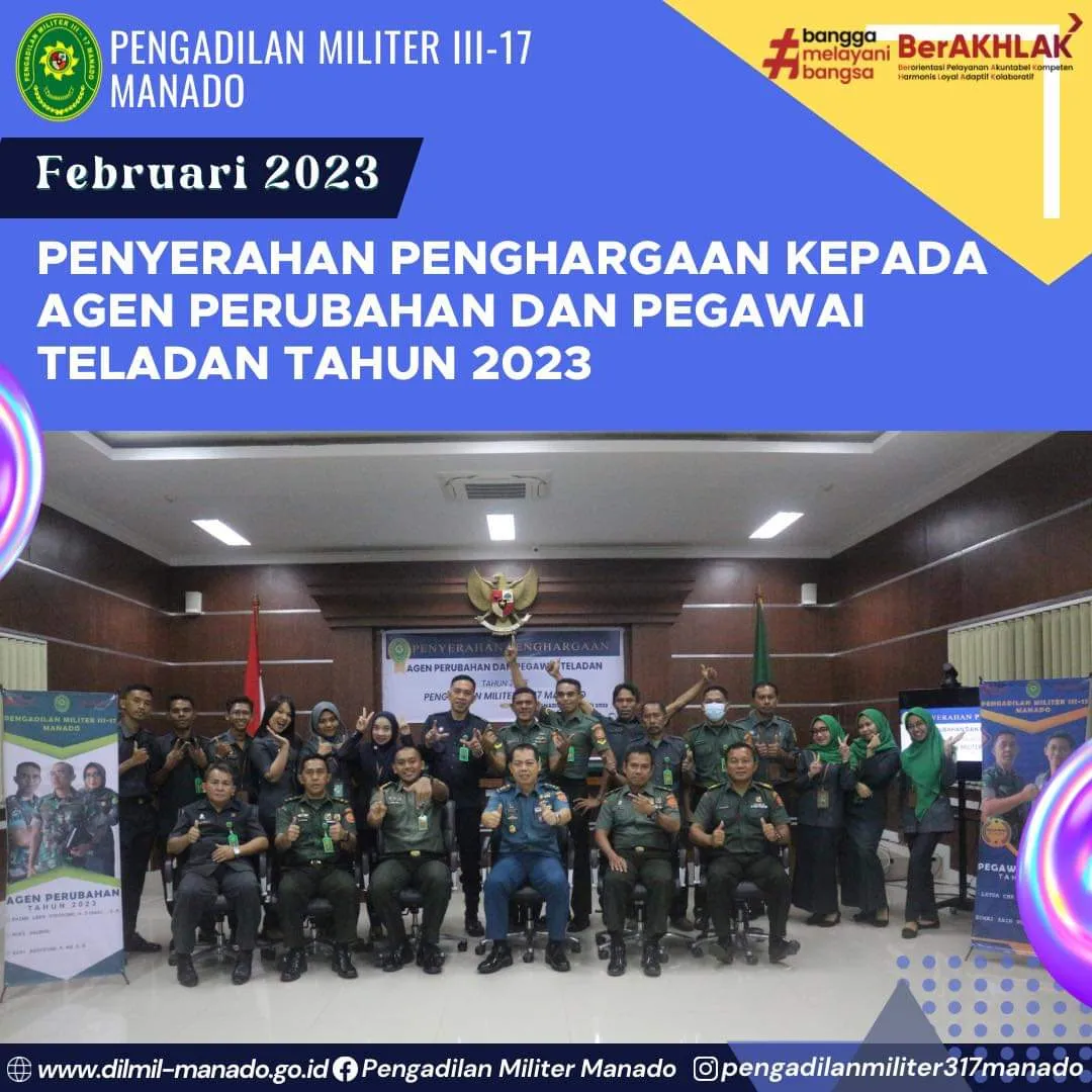 Agen Perubahan dan Pegawai Teladan 2023