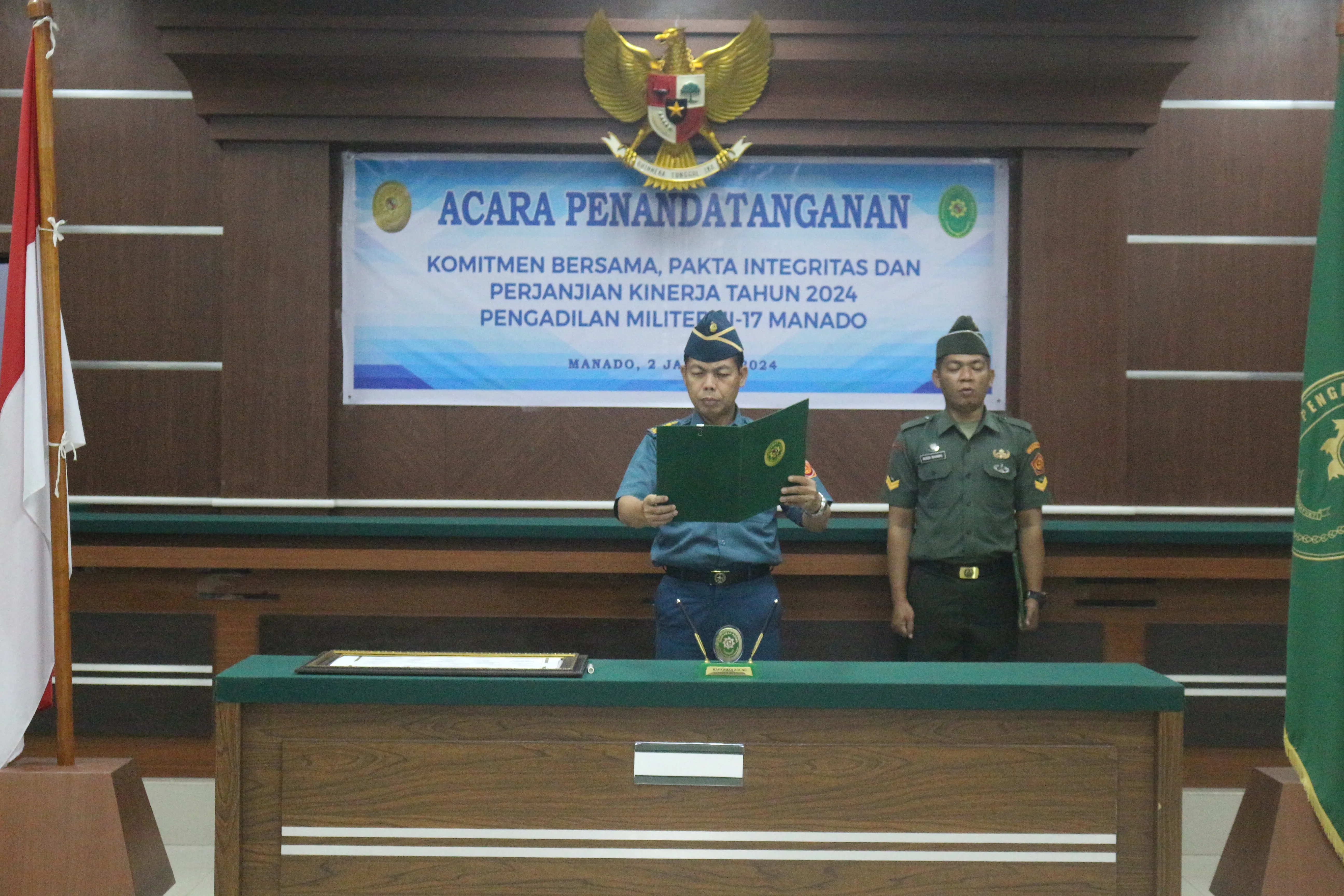 PENANDATANGANAN KOMITMEN BERSAMA, PAKTA INTEGRITAS, DAN PERJANJIAN KINERJA TAHUN 2024