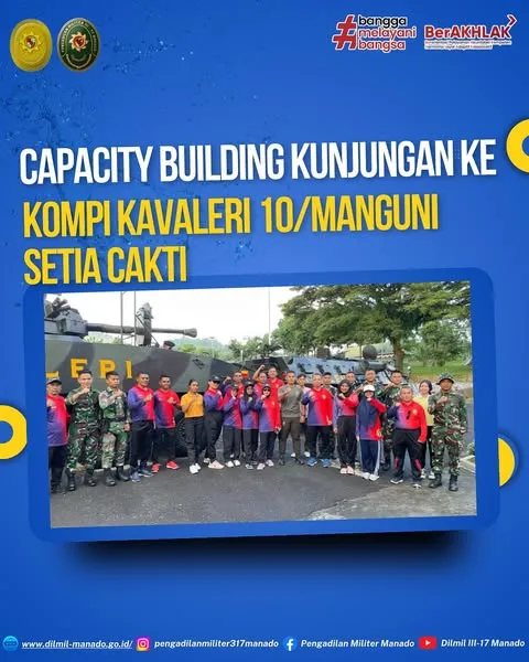 Kunjungan ke Kompi Kavaleri 10/Manguni Setia Cakti