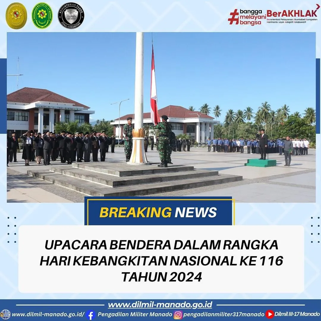 UPACARA BENDERA DALAM RANGKA HARI KEBANGKITAN NASIONAL TAHUN 2024