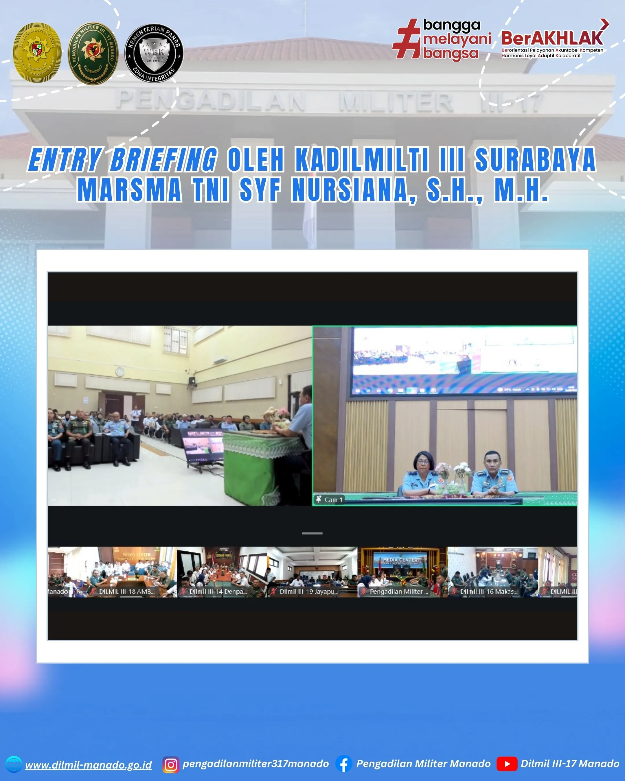 Entry Briefing oleh Kadilmilti III Surabaya, 15 September 2025