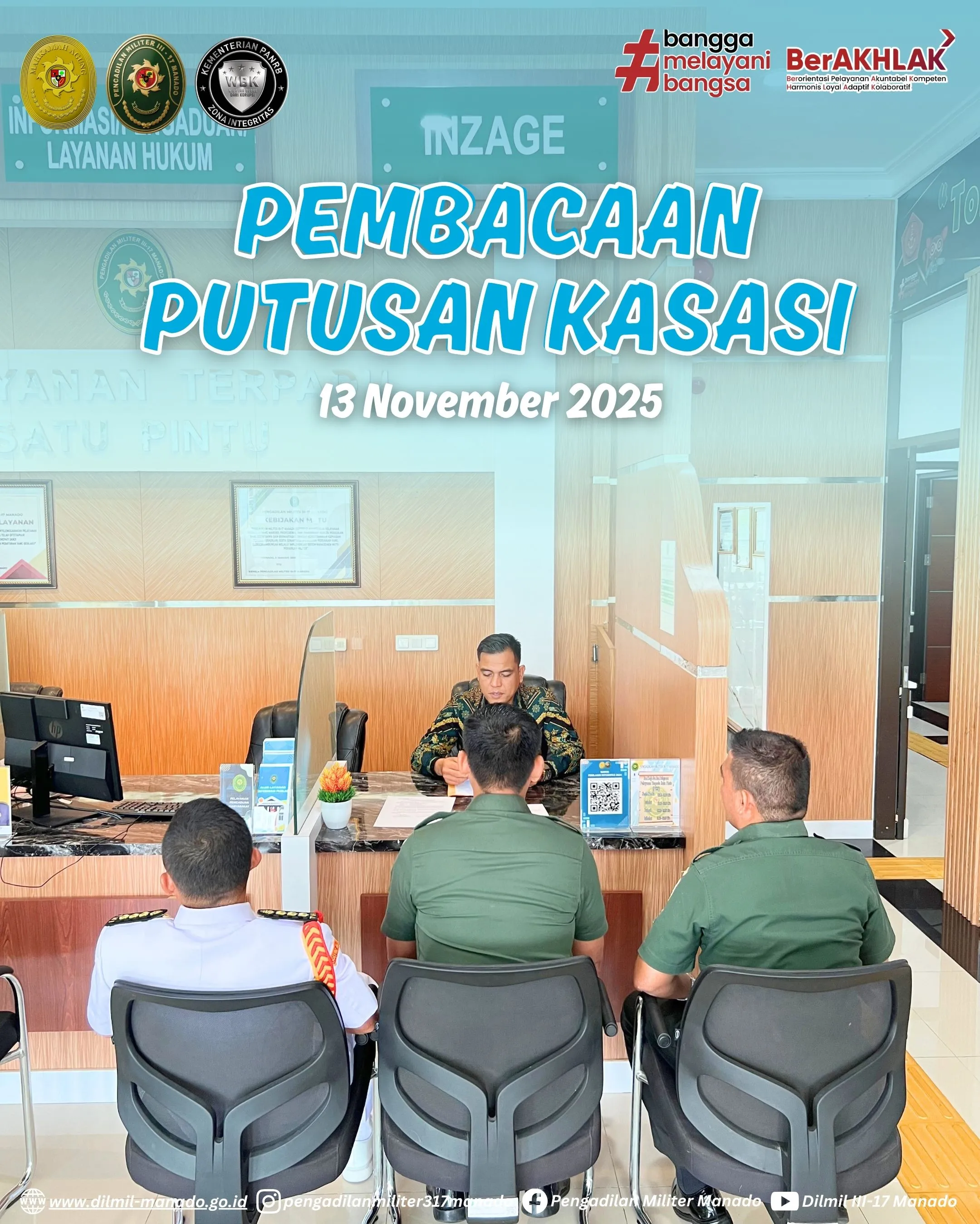 Pembacaan Putusan Kasasi 13 November 2025