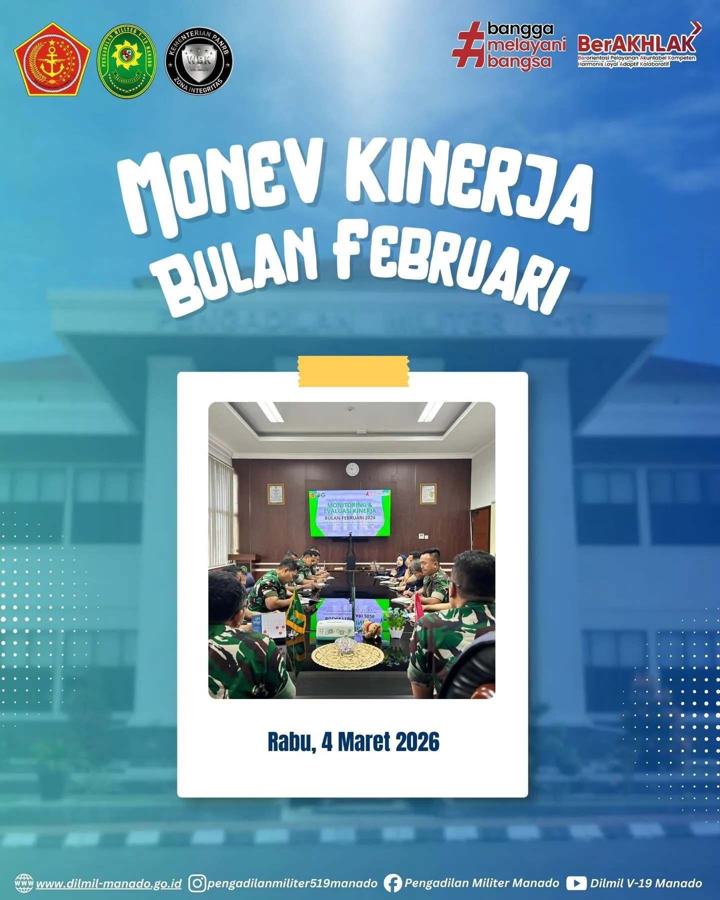 Monitoring & Evaluasi Kinerja Bulan Februari 2026