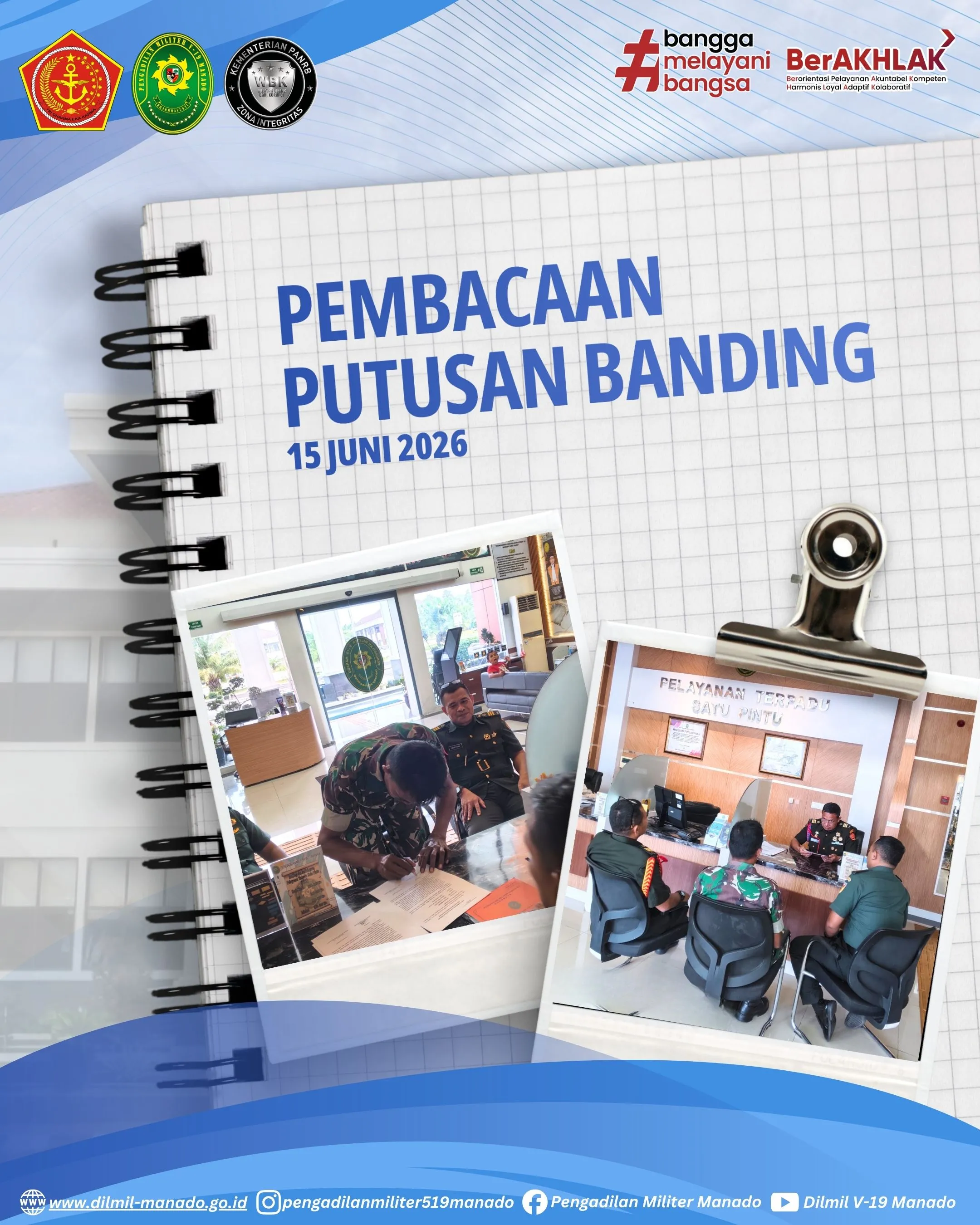 Pembacaan Putusan Banding, 15 Juni 2026