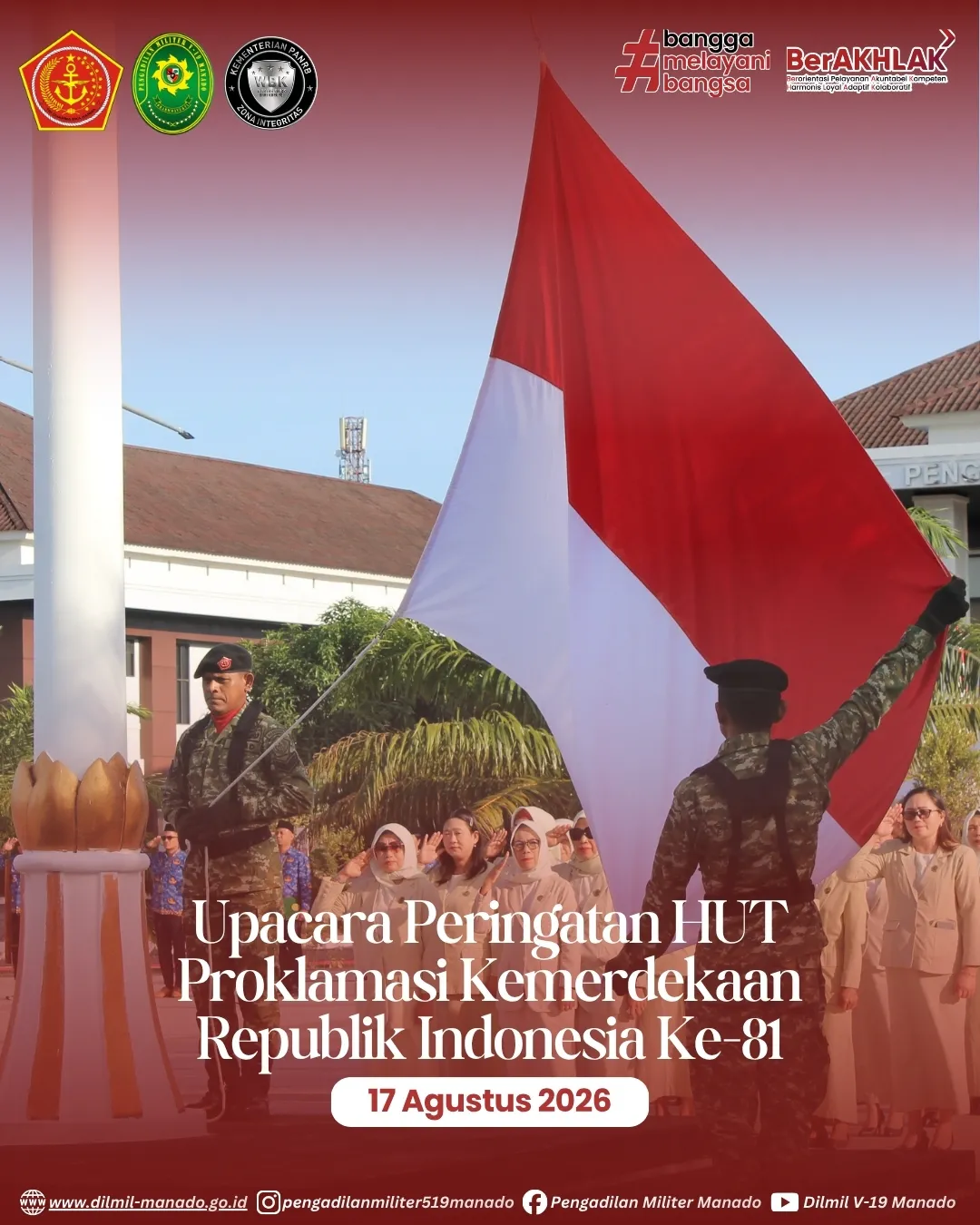 Upacara Peringatan HUT Proklamasi Kemerdekaan Republik Indonesia ke-81 17 Agustus 2026