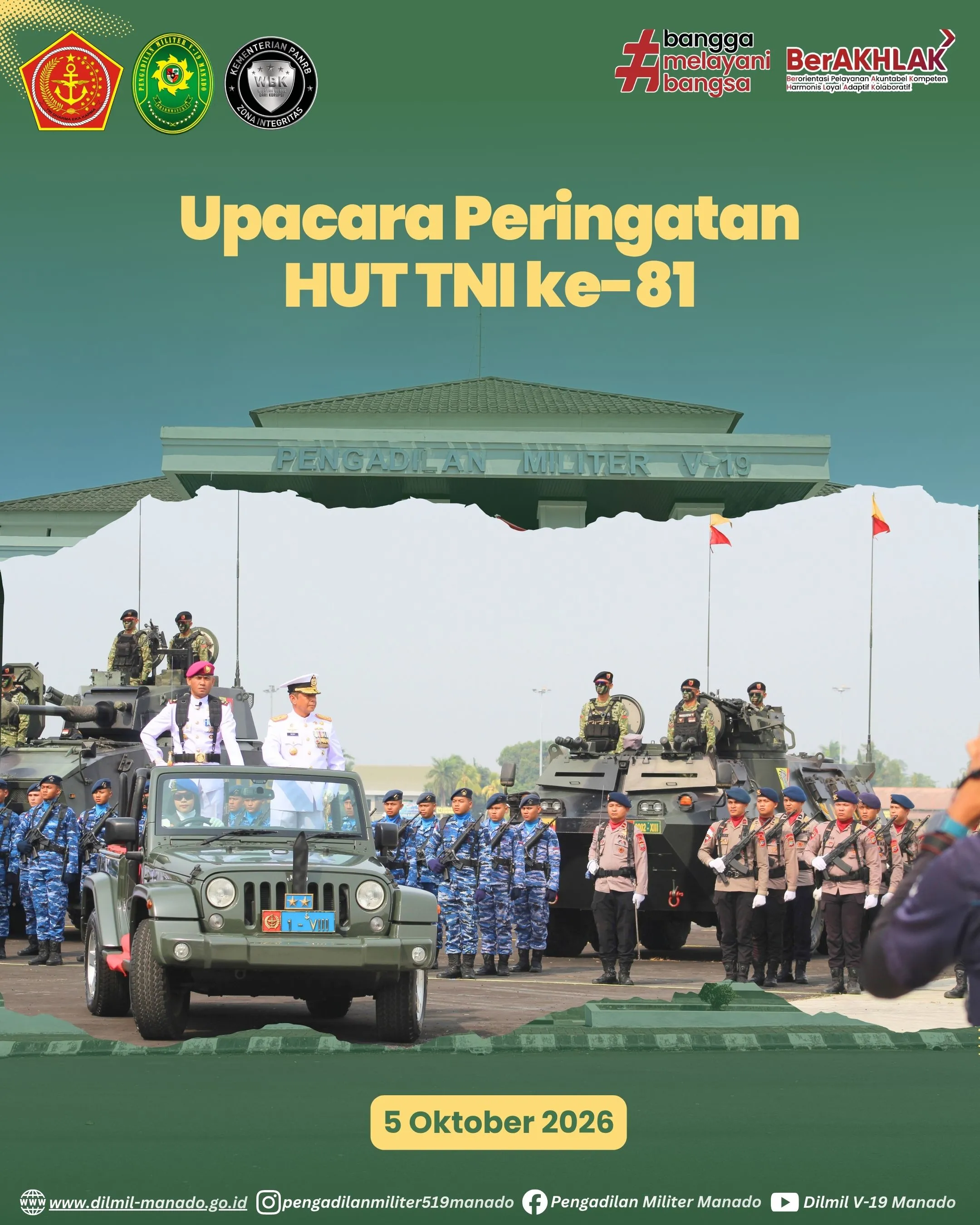Upacara Peringatan HUT TNI ke-81