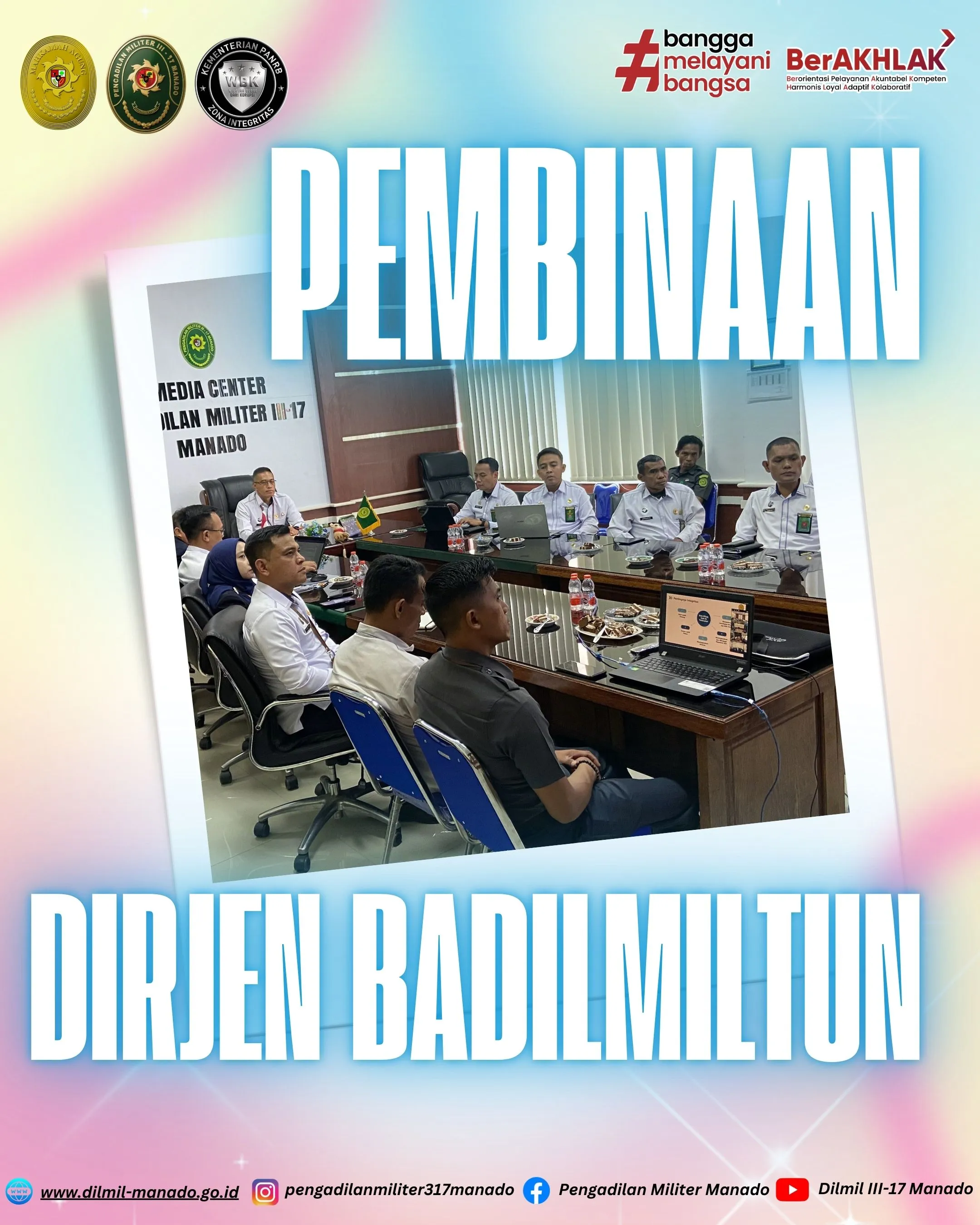 Pembinaan oleh Dirjen BADILMILTUN Mahkamah Agung Republik Indonesia, 7 Mei 2025 Pembinaan oleh Dirjen BADILMILTUN Mahkamah Agung Republik Indonesia, 7 Mei 2025