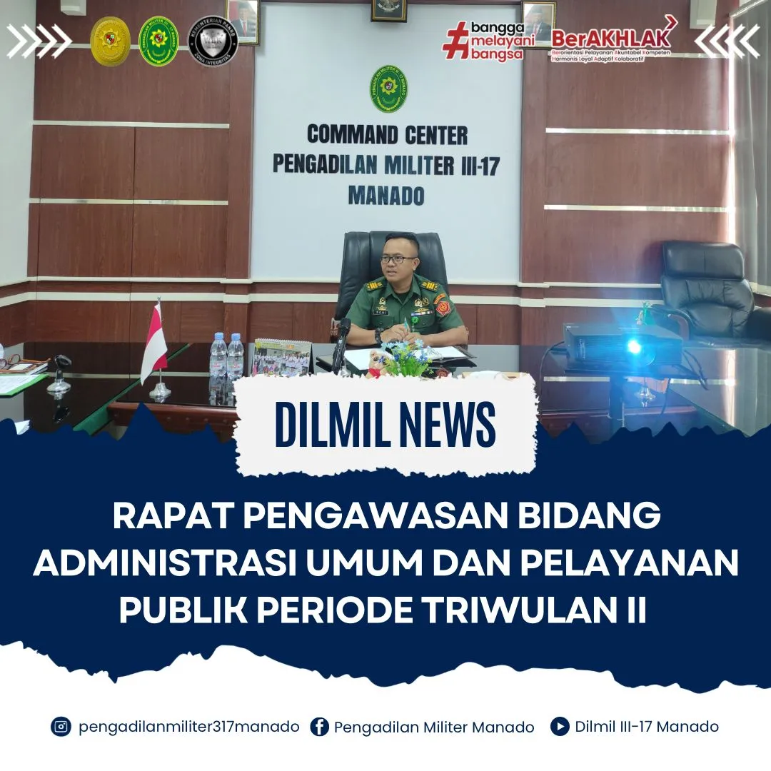 RAPAT PENGAWASAN BIDANG ADMINISTRASI UMUM DAN PELAYANAN PUBLIK