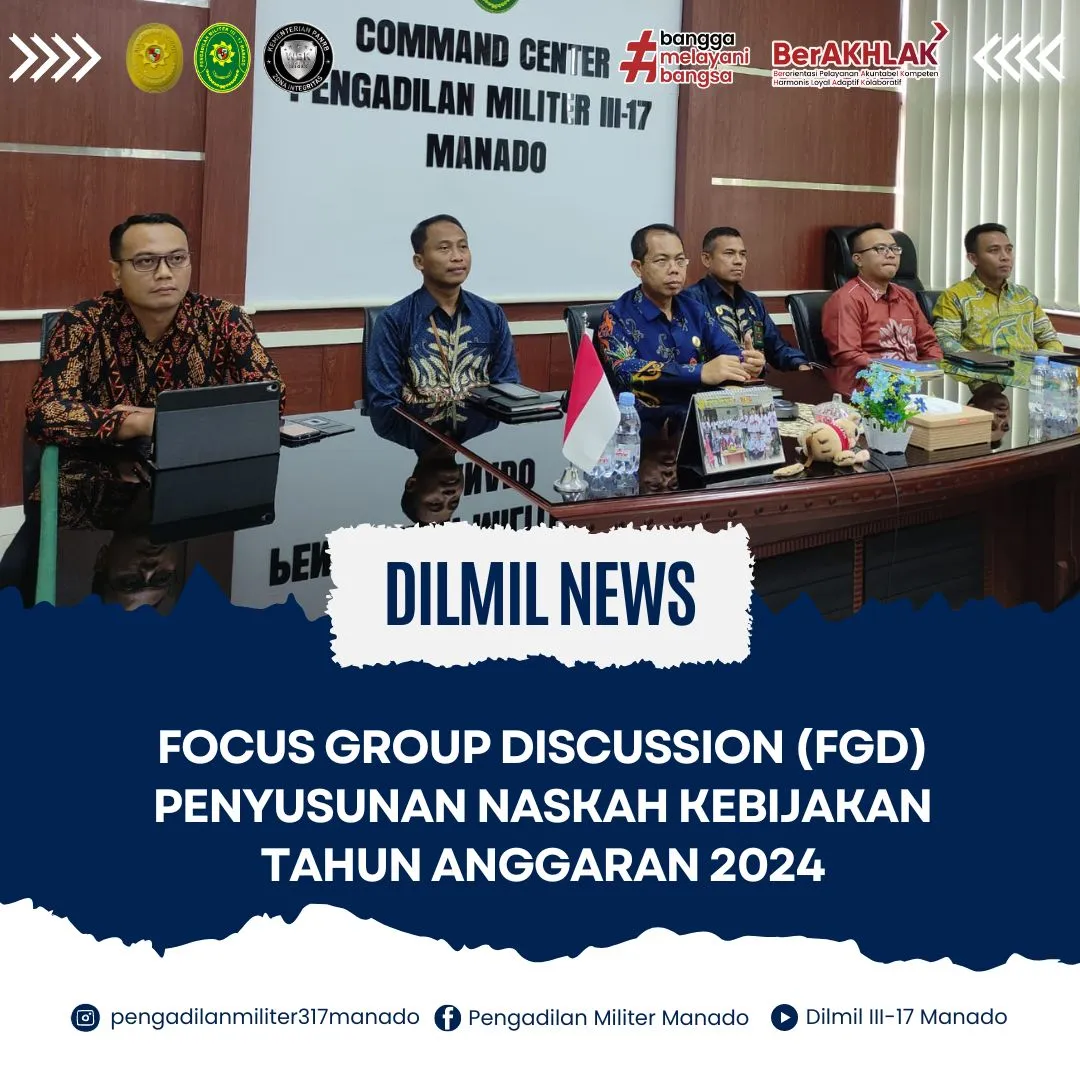 Focus Group Discussion (FGD) Penyusunan Naskah Kebijakan Tahun Anggaran 2024