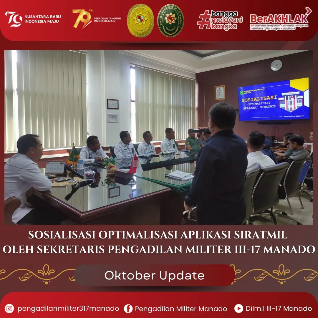 SOSIALISASI OPTIMALISASI APLIKASI SIRATMIL