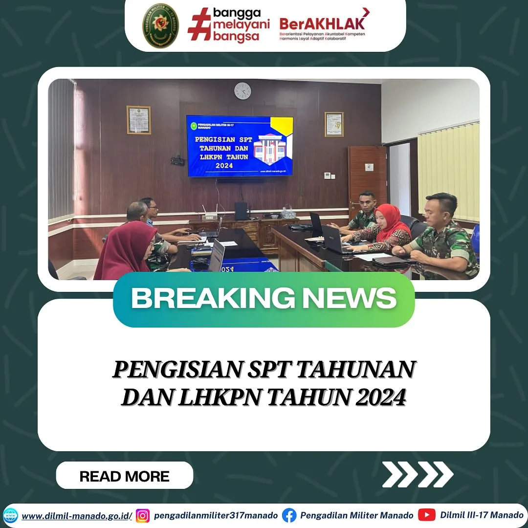 Pengisian data SPT Tahunan dan LHKPN Tahun 2024