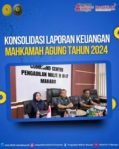 Kegiatan Konsolidasi dalam rangka penyusunan Laporan Keuangan Mahkamah Agung Tahun 2024