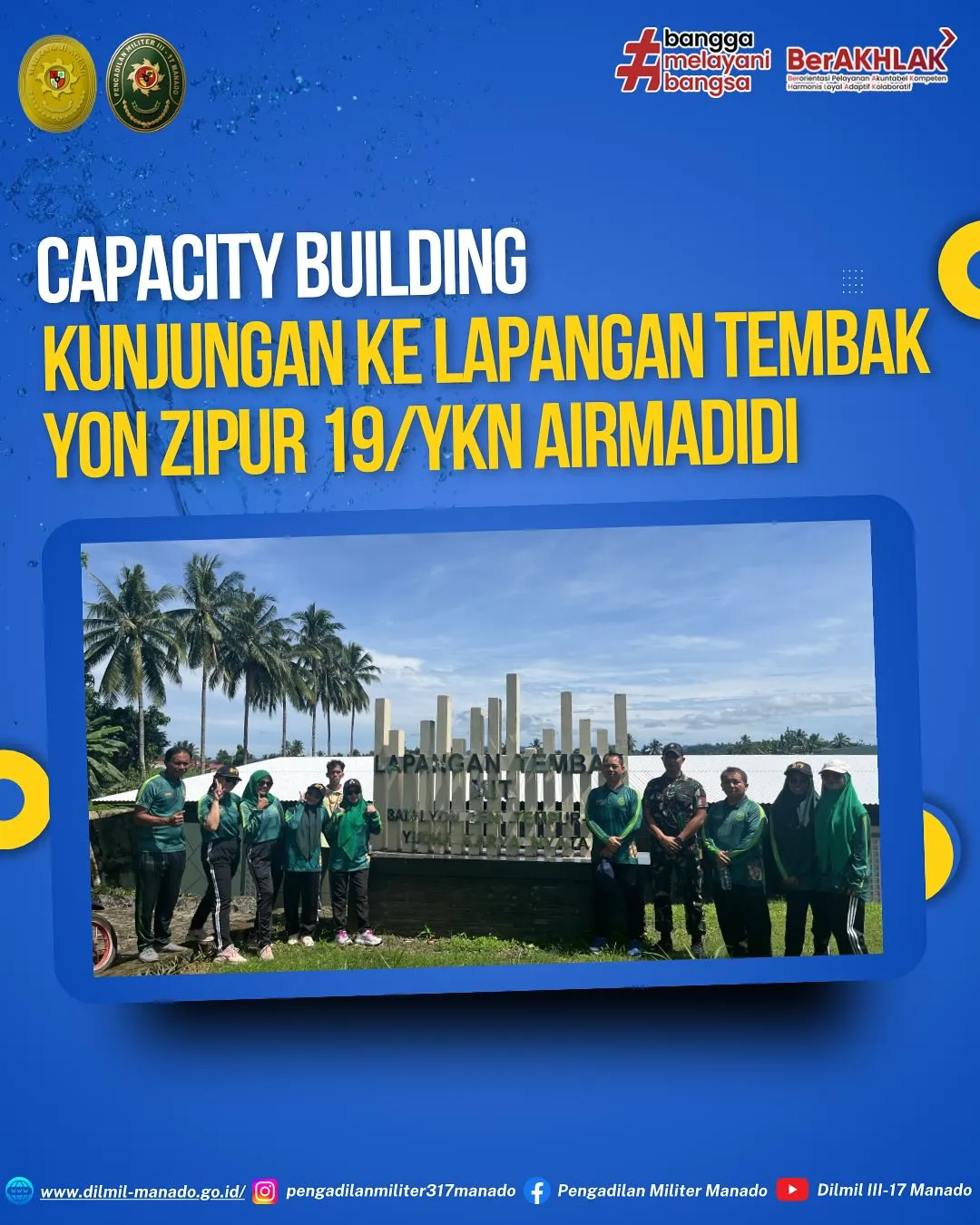 Berkunjung ke Lapangan Tembak Batalyon Zeni Tempur 19/Yudha Karya Nyata
