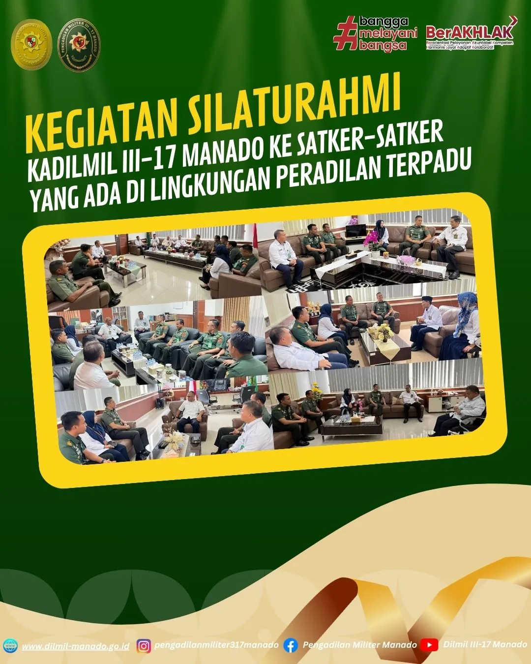 Kegiata Silaturahmi Ke Satker-satker yang Ada di Lingkungan Peradilan Terpadu Manado