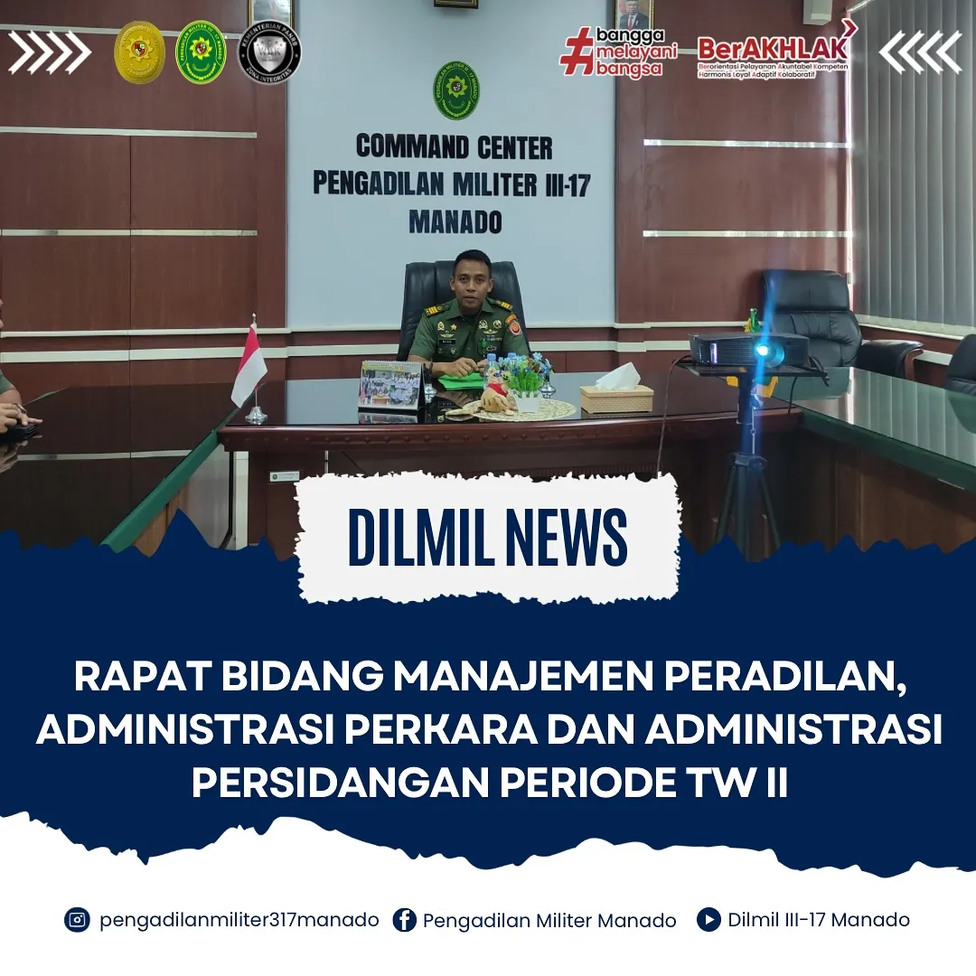 Rapat Bidang Manajemen Peradilan, Administrasi Perkara dan Administrasi Persidangan
