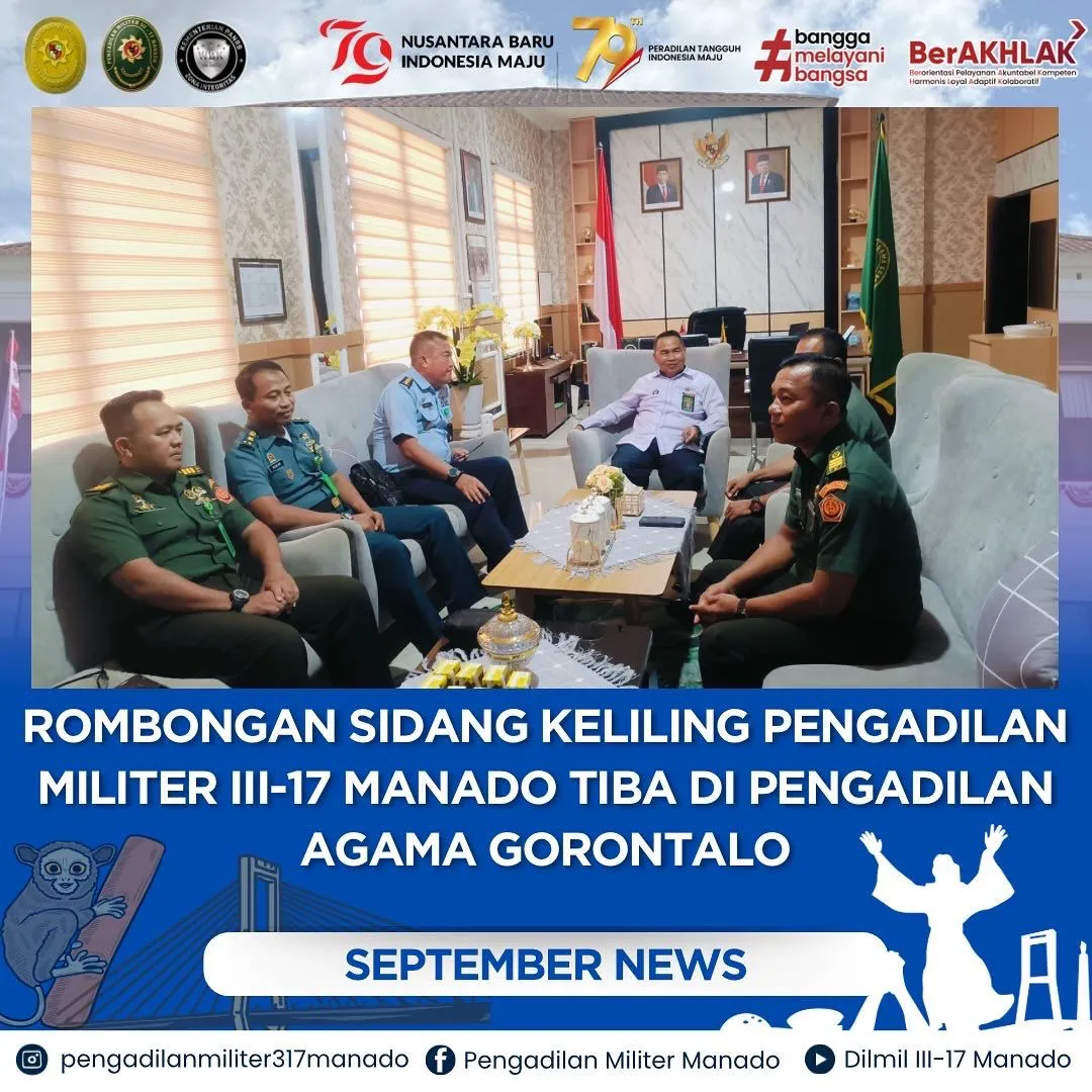 PELAKSANAAN SIDANG KELILING PENGADILAN MILITER III-17 MANADO