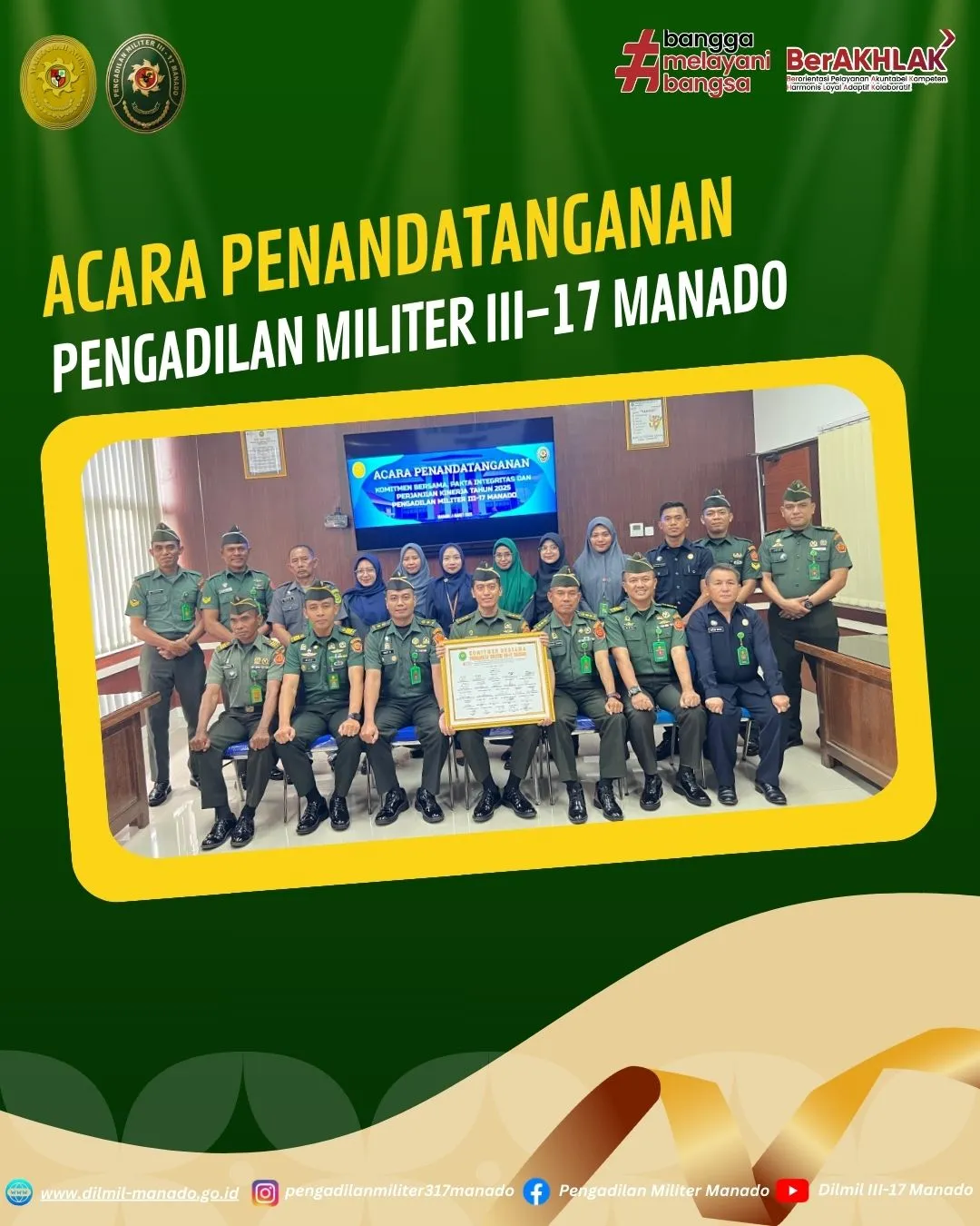 Acara Penandatanganan Komitmen Bersama, Pakta Integritas dan Perjanjian Kinerja Tahun 2025