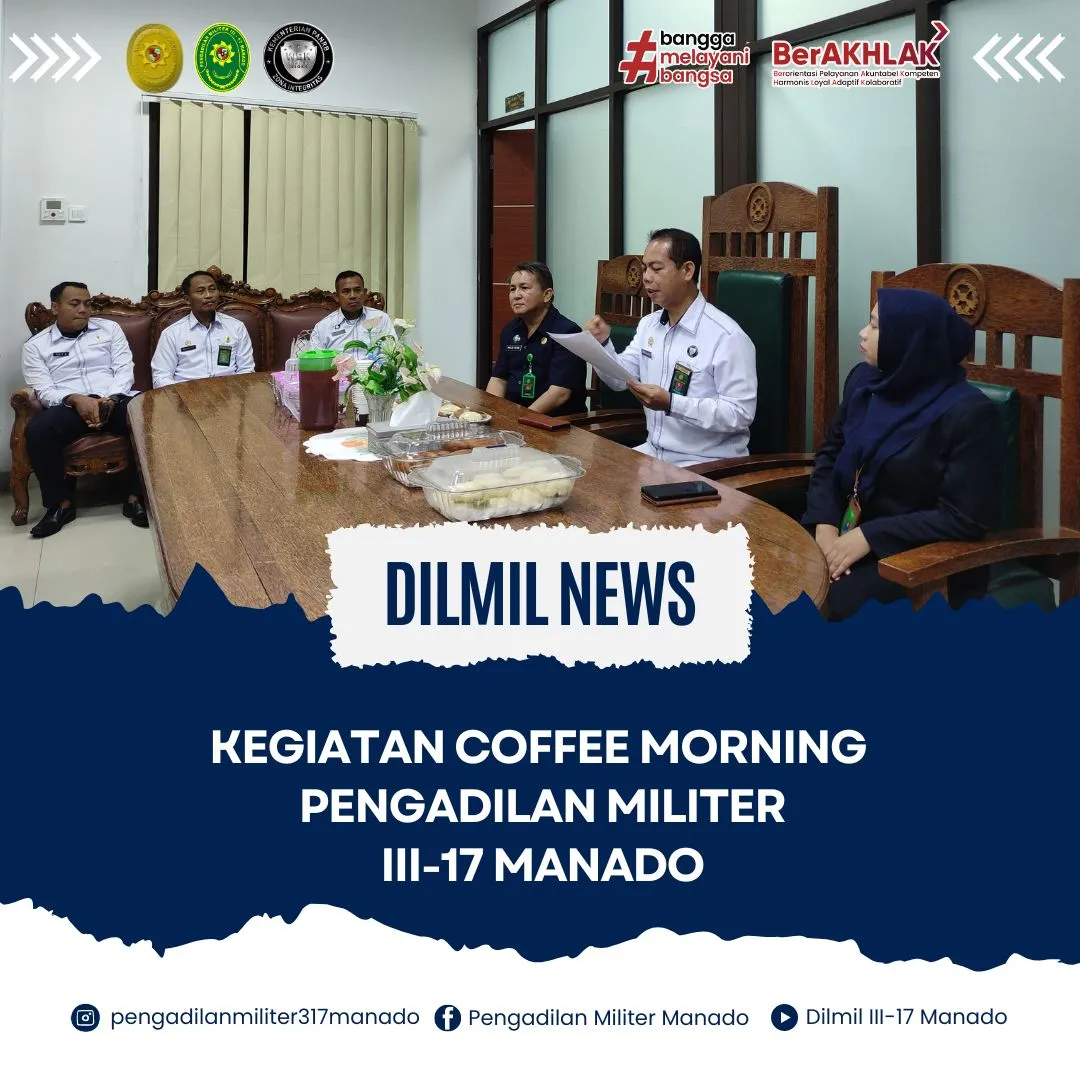 Kegiatan Coffee Morning Dilmil III-17 Manado