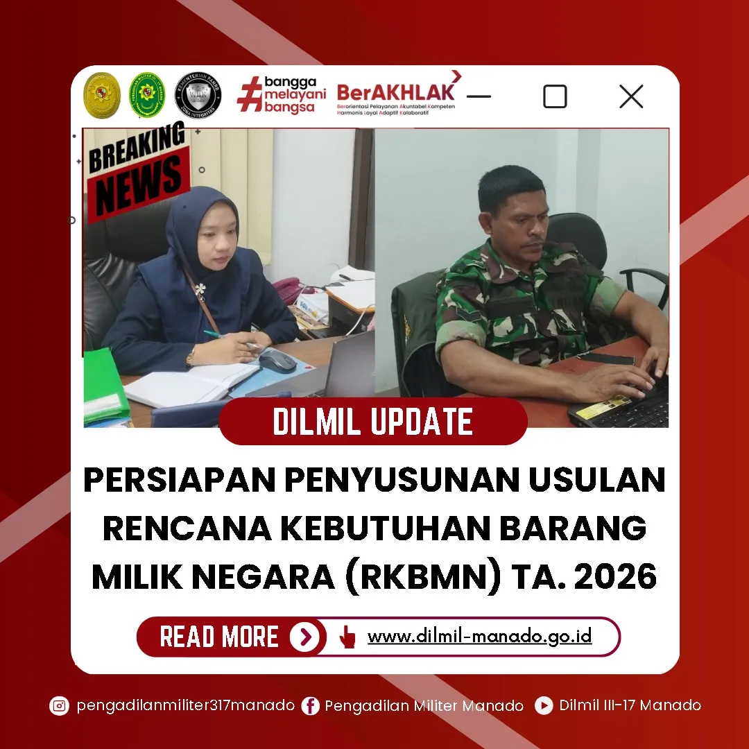 PERSIAPAN PENYUSUNAN USULAN RENCANA KEBUTUHAN BARANG MILIK NEGARA (RKBMN) TA. 2026