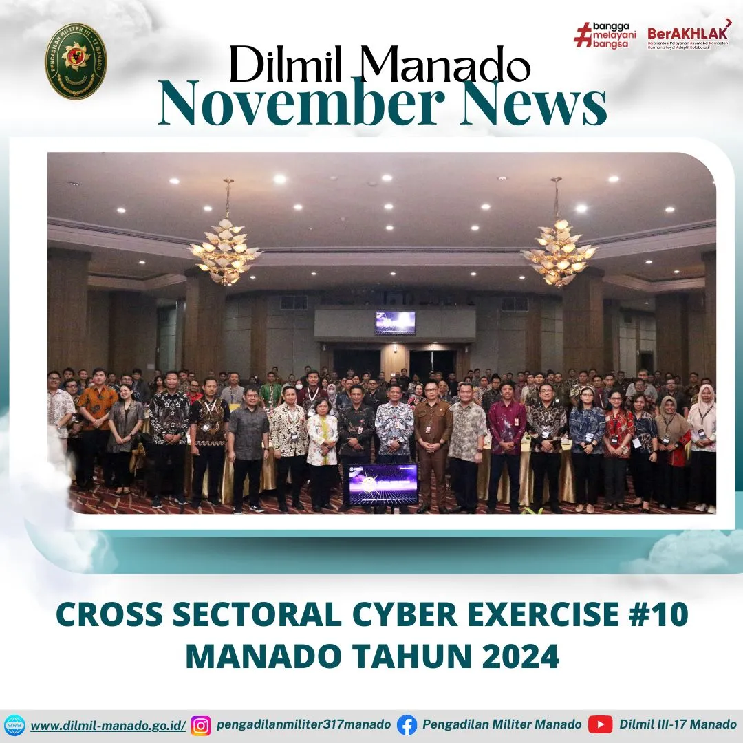 CROSS SECTORAL CYBER EXERCISE #10 MANADO TAHUN 2024
