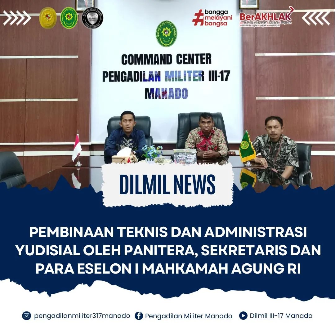 PEMBINAAN OLEH PANITERA, SEKRETARIS DAN PARA PEJABAT ESELON I MAHKAMAH AGUNG RI