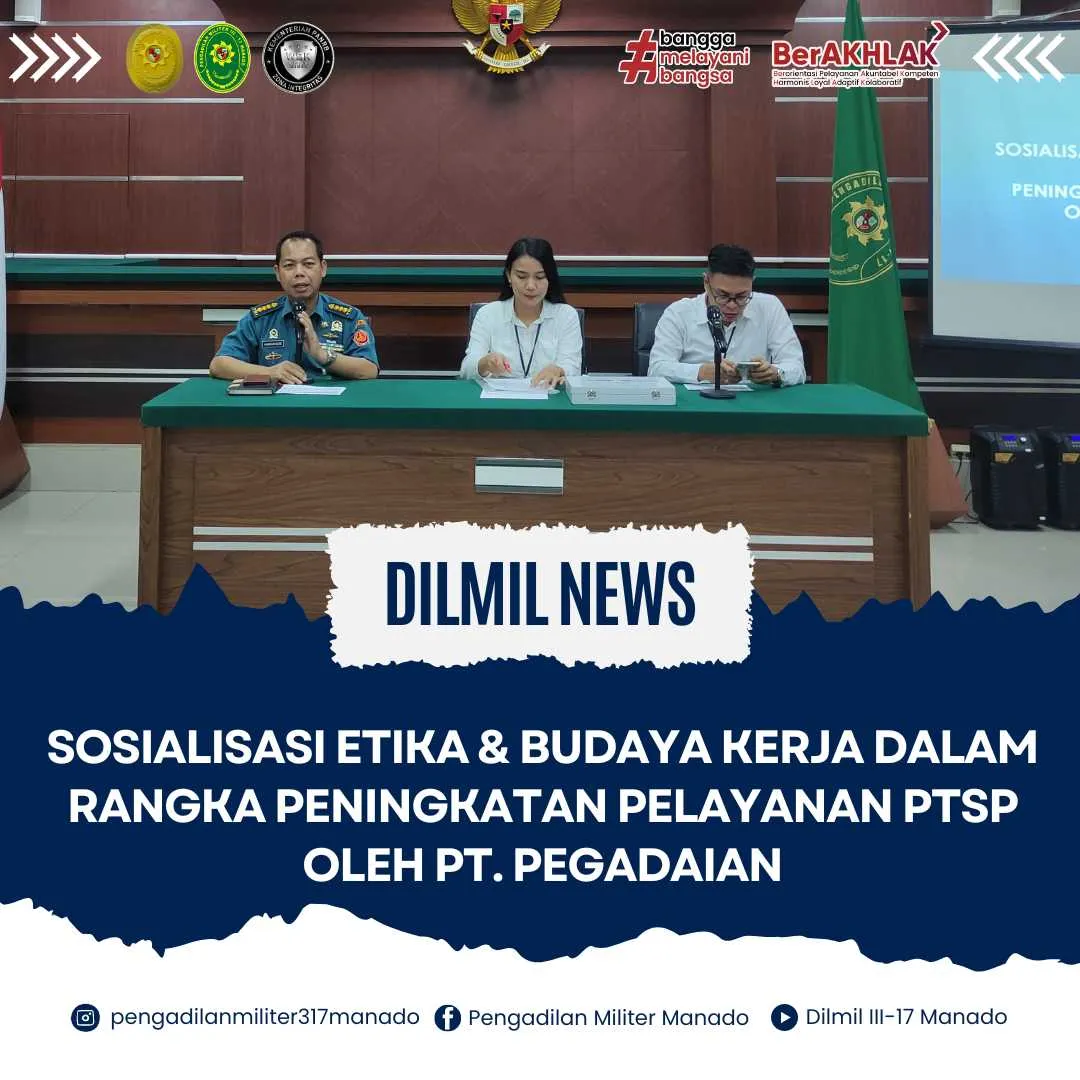 Sosialisasi Etika dan Budaya Kerja Dalam Rangka Peningkatan Pelayanan PTSP Oleh PT. Pegadaian