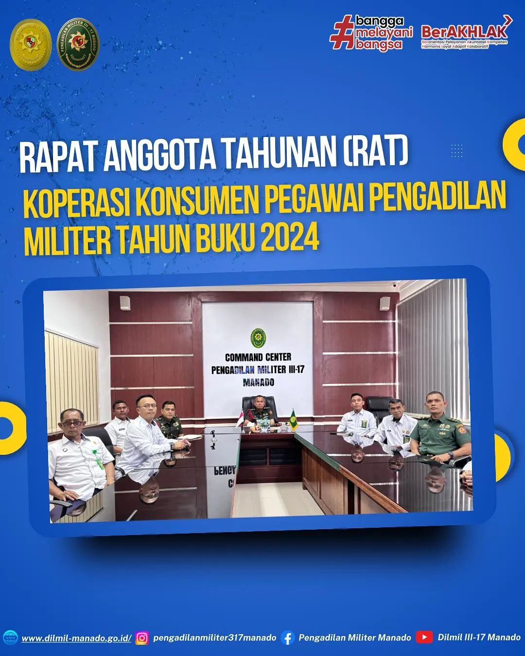 Rapat Anggota Tahunan (RAT) Koperasi Konsumen Pengawai Pengadilan Militer Tahun Buku 2024