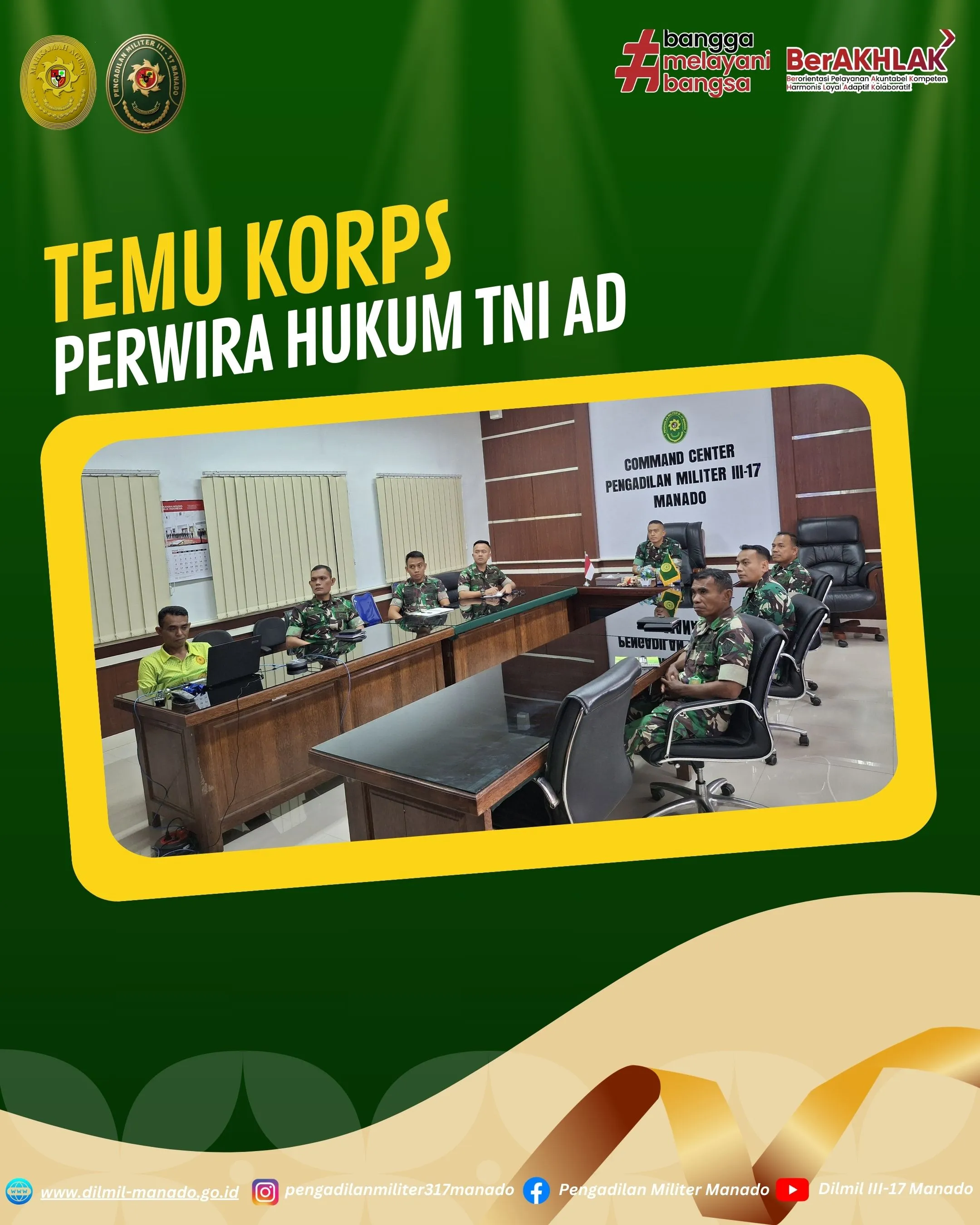 Temu Korps Perwira Hukum TNI AD